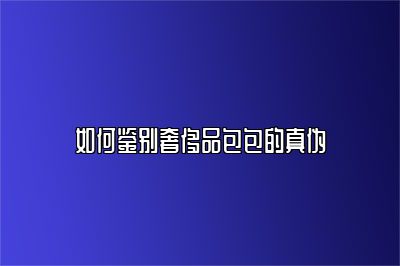 如何鑒別奢侈品包包的真?zhèn)? class=